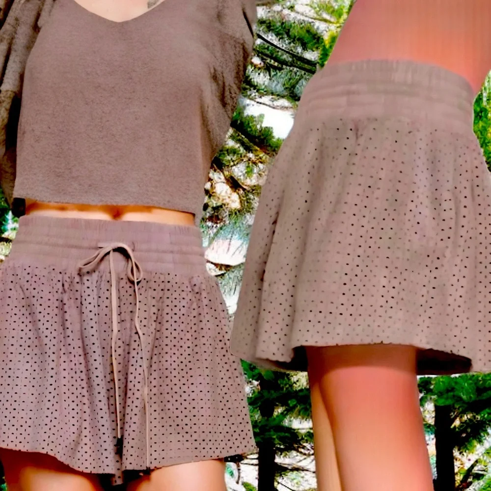 POL Laser Cut Shorts